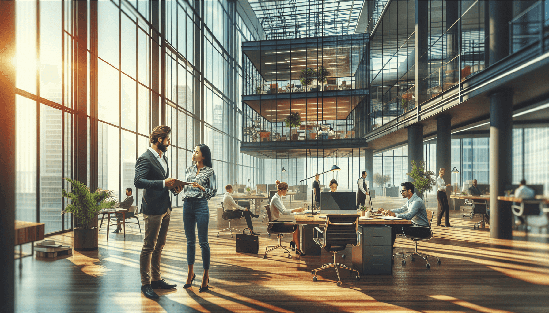 Office environment showcasing Stake's professional team